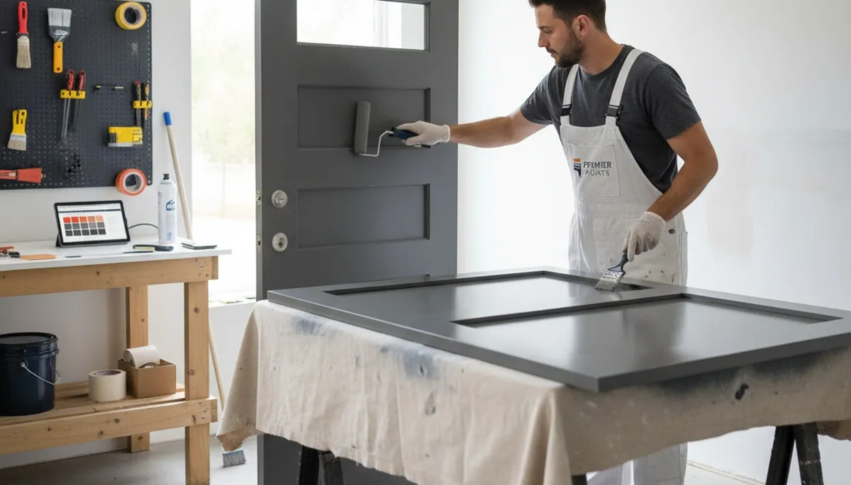 Professional door painting and refinishing in Ogden, UT by expert house painters