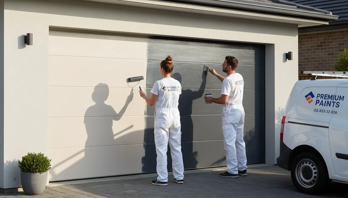 Professional garage door painting in Ogden UT with durable, weather-resistant finish